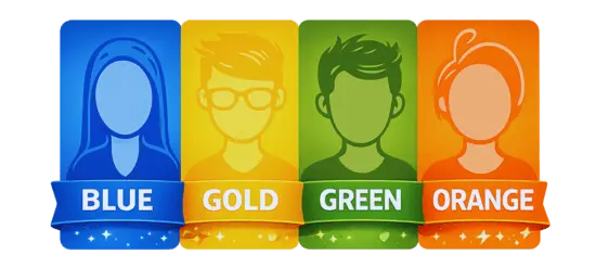 True Colors personality test: discover your Blue, Gold, Green, or Orange temperament